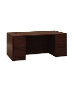 HON105890NN 10500 SERIES DOUBLE PEDESTAL DESK, FULL HEIGHT PEDESTALS, 72W X 36D X 29.5H, MAHOGANY