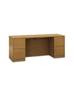 HON105900CC 10500 SERIES KNEESPACE CREDENZA WITH FULL-HEIGHT PEDESTALS, 72W X 24D, HARVEST
