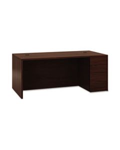 HON105895RNN 10500 SERIES "L" SINGLE PEDESTAL DESK, RIGHT FULL-HEIGHT PED, 72W X 36D X 29.5H, MAHOGANY