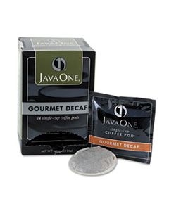 JAV30210 COFFEE PODS, COLOMBIAN DECAF, SINGLE CUP, PODS, 14/BOX