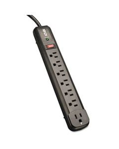TRPTLP74RB PROTECT IT! SURGE PROTECTOR, 7 OUTLETS, 4 FT. CORD, 1080 JOULES, BLACK