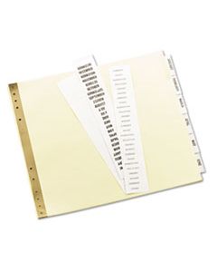 AVE11730 INSERTABLE CLEAR TAB DIVIDERS FOR DATA BINDERS, 6-TAB, 11 X 9 1/2