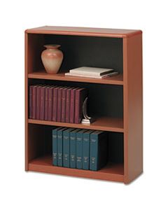 SAF7171CY VALUE MATE SERIES METAL BOOKCASE, THREE-SHELF, 31-3/4W X 13-1/2D X 41H, CHERRY