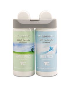 RCP3485949 MICROBURST DUET REFILLS, GENTLE BREEZE/LINEN FRESH, 3 OZ, 4/CARTON