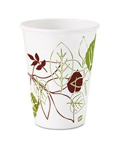 DXE2342WS PATHWAYS PAPER HOT CUPS, 12 OZ, 25/BAG, 20 BAGS/CARTON