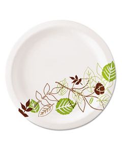 DXEUX7PATH PATHWAYS SOAK-PROOF SHIELD MEDIUMWEIGHT PAPER PLATES, 6 7/8", 8 PKS/125,1000/CT