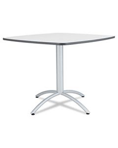 ICE65617 CAFE TABLE, BREAKROOM TABLE, 36W X 36D X 30H, GRAY MELAMINE TOP, STEEL LEGS