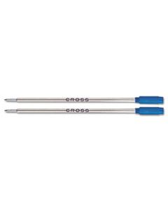 CRO85112 REFILL FOR CROSS BALLPOINT PENS, MEDIUM POINT, BLUE INK, 2/PACK