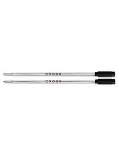 CRO85132 REFILL FOR CROSS BALLPOINT PENS, MEDIUM POINT, BLACK INK, 2/PACK