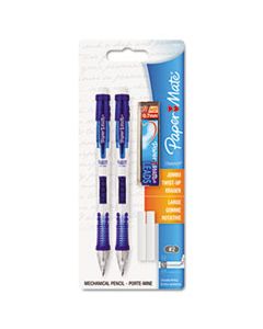 PAP56047PP CLEAR POINT MECHANICAL PENCIL, 0.7 MM, HB (#2.5), BLACK LEAD, RANDOMLY ASSORTED BARREL COLORS, 2/PACK