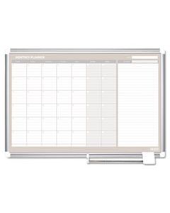 BVCGA0597830 MONTHLY PLANNER, 48X36, SILVER FRAME