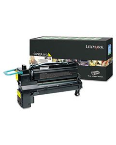 LEXC792A1YG C792A1YG RETURN PROGRAM TONER, 6000 PAGE-YIELD, YELLOW