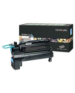 LEXX792X1CG X792X1CG RETURN PROGRAM EXTRA HIGH-YIELD TONER, 20000 PAGE-YIELD, CYAN