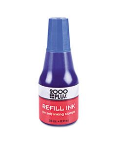 COS032961 SELF-INKING REFILL INK, BLUE, 0.9 OZ. BOTTLE