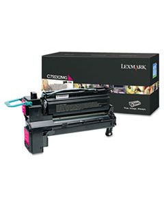 LEXC792X2MG C792X2MG EXTRA HIGH-YIELD TONER, 20000 PAGE YIELD, MAGENTA