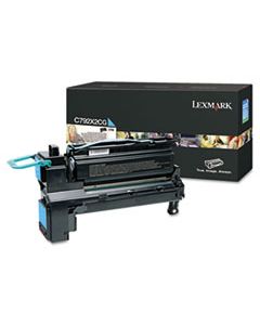 LEXC792X2CG C792X2CG EXTRA HIGH-YIELD TONER, 20000 PAGE-YIELD, CYAN