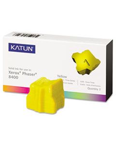 KAT38706 COMPATIBLE 108R00607 SOLID INK STICK, 3400 PAGE-YIELD, YELLOW, 3/BX