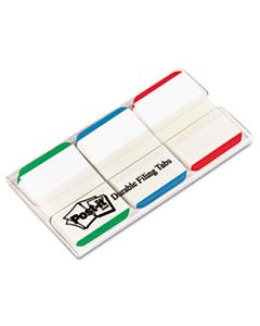 MMM686LGBR 1" TABS, 1/5-CUT TABS, LINED, ASSORTED PRIMARY COLORS, 1" WIDE, 66/PACK