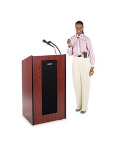 APLSW450MH PRESIDENTIAL PLUS WIRELESS LECTERN, 25.5W X 20.5D X 46.5H, MAHOGANY