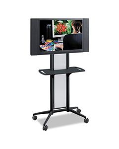 SAF8926BL IMPROMPTU FLAT PANEL TV CART, 38W X 20D X 65.5H, BLACK