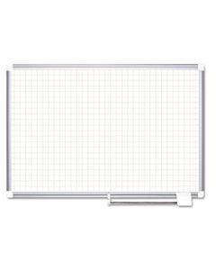 BVCMA2747830 GRID PLANNING BOARD, 1" GRID, 72 X 48, WHITE/SILVER