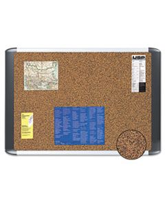 BVCMVI050501 TECH CORK BOARD, 36X48, SILVER/BLACK FRAME