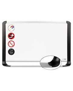 BVCMVI050401 PORCELAIN MAGNETIC DRY ERASE BOARD, 36 X 48, WHITE/SILVER