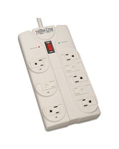 TRPTLP808 PROTECT IT! SURGE PROTECTOR, 8 OUTLETS, 8 FT. CORD, 1440 JOULES, LIGHT GRAY