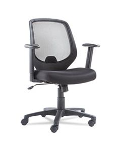 OIFCD4218 SWIVEL/TILT MESH MID-BACK CHAIR, SUPPORTS UP TO 250 LBS., BLACK SEAT/BLACK BACK, BLACK BASE