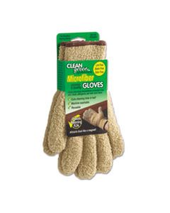 MAS18040 CLEANGREEN MICROFIBER CLEANING AND DUSTING GLOVES, PAIR