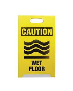 SEETPCWET ECONOMY FLOOR SIGN, 12 X 14 X 20, YELLOW/BLACK, 2/PACK