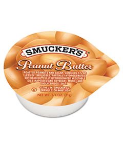 SMU2282 SMUCKER'S PEANUT BUTTER, SINGLE SERVING PACKS, 3/4OZ, 200/CARTON