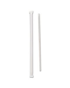 SCC822TX2050PK WRAPPED JUMBO STRAWS, POLYPROPYLENE, 7 3/4" LONG, TRANSLUCENT, 500/PACK