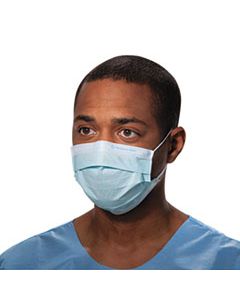 KCC47080 PROCEDURE MASK, PLEAT-STYLE W/EAR LOOPS, BLUE, 500/CARTON