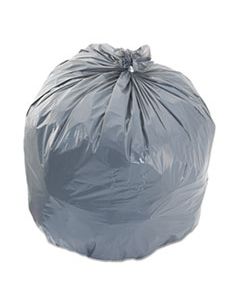 BWK3339SEH LOW-DENSITY WASTE CAN LINERS, 33 GAL, 1.1 MIL, 33" X 39", GRAY, 100/CARTON