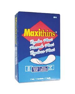 HOSMT4FS MAXITHINS VENDED SANITARY NAPKINS, 100/CARTON