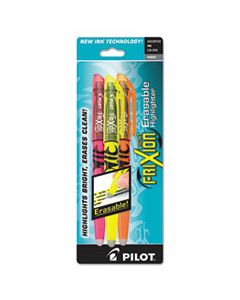 PIL46507 FRIXION LIGHT ERASABLE HIGHLIGHTER, CHISEL TIP, ASSORTED COLORS, 3/PACK