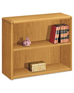 HON10752CC 10700 SERIES WOOD BOOKCASE, TWO SHELF, 36W X 13 1/8D X 29 5/8H, HARVEST