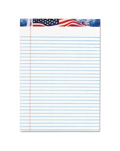 TOP75140 AMERICAN PRIDE WRITING PAD, WIDE/LEGAL RULE, 8.5 X 11.75, WHITE, 50 SHEETS, 12/PACK