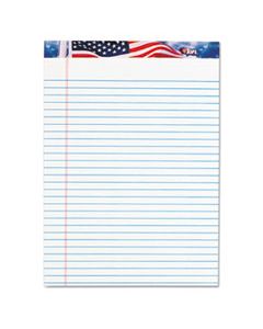 TOP75140 AMERICAN PRIDE WRITING PAD, WIDE/LEGAL RULE, 8.5 X 11.75, WHITE, 50 SHEETS, 12/PACK