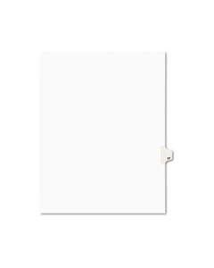 AVE01017 PREPRINTED LEGAL EXHIBIT SIDE TAB INDEX DIVIDERS, AVERY STYLE, 10-TAB, 17, 11 X 8.5, WHITE, 25/PACK