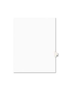 AVE01018 PREPRINTED LEGAL EXHIBIT SIDE TAB INDEX DIVIDERS, AVERY STYLE, 10-TAB, 18, 11 X 8.5, WHITE, 25/PACK