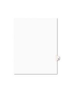 AVE01019 PREPRINTED LEGAL EXHIBIT SIDE TAB INDEX DIVIDERS, AVERY STYLE, 10-TAB, 19, 11 X 8.5, WHITE, 25/PACK