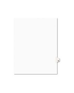 AVE01020 PREPRINTED LEGAL EXHIBIT SIDE TAB INDEX DIVIDERS, AVERY STYLE, 10-TAB, 20, 11 X 8.5, WHITE, 25/PACK