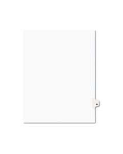 AVE01021 PREPRINTED LEGAL EXHIBIT SIDE TAB INDEX DIVIDERS, AVERY STYLE, 10-TAB, 21, 11 X 8.5, WHITE, 25/PACK