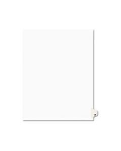 AVE01025 PREPRINTED LEGAL EXHIBIT SIDE TAB INDEX DIVIDERS, AVERY STYLE, 10-TAB, 25, 11 X 8.5, WHITE, 25/PACK
