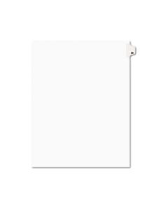 AVE01026 PREPRINTED LEGAL EXHIBIT SIDE TAB INDEX DIVIDERS, AVERY STYLE, 10-TAB, 26, 11 X 8.5, WHITE, 25/PACK
