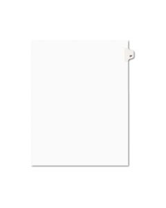 AVE01027 PREPRINTED LEGAL EXHIBIT SIDE TAB INDEX DIVIDERS, AVERY STYLE, 10-TAB, 27, 11 X 8.5, WHITE, 25/PACK