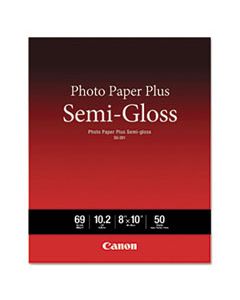 CNM1686B062 PHOTO PAPER PLUS SEMI-GLOSS, 8 X 10, SEMI-GLOSS WHITE, 50/PACK