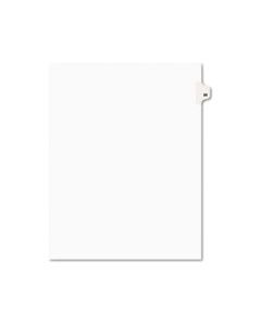 AVE01028 PREPRINTED LEGAL EXHIBIT SIDE TAB INDEX DIVIDERS, AVERY STYLE, 10-TAB, 28, 11 X 8.5, WHITE, 25/PACK